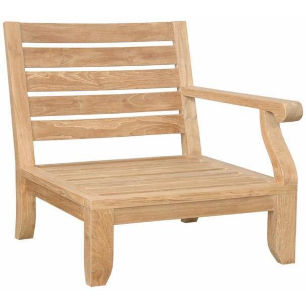 Anderson Teak Riviera Luxe Left End Teak Patio Sectional Chair