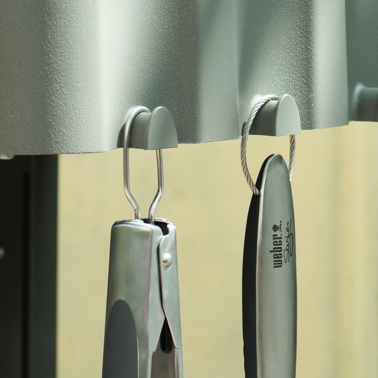 Weber Style 2-Piece BBQ Tool Set - Hanging Hooks thumbnail