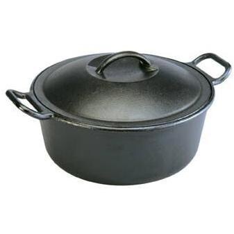 Lodge 10 Inch / 4 Quart Cast Iron Deep Camp Dutch Oven