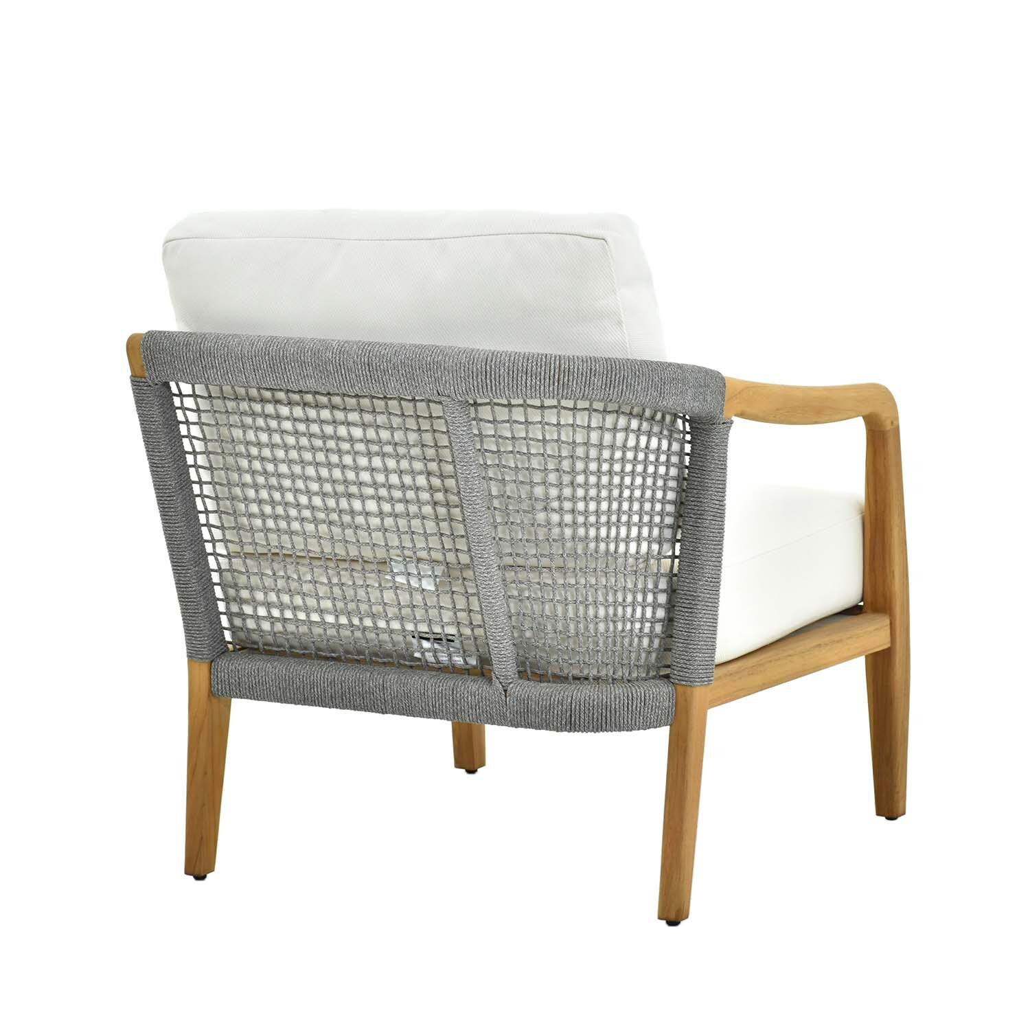 Ridgeview 8 Pc Set Teak Seating Set By Lakeview Outdoor Designs - Right Arm Chair Back View - Detail thumbnail