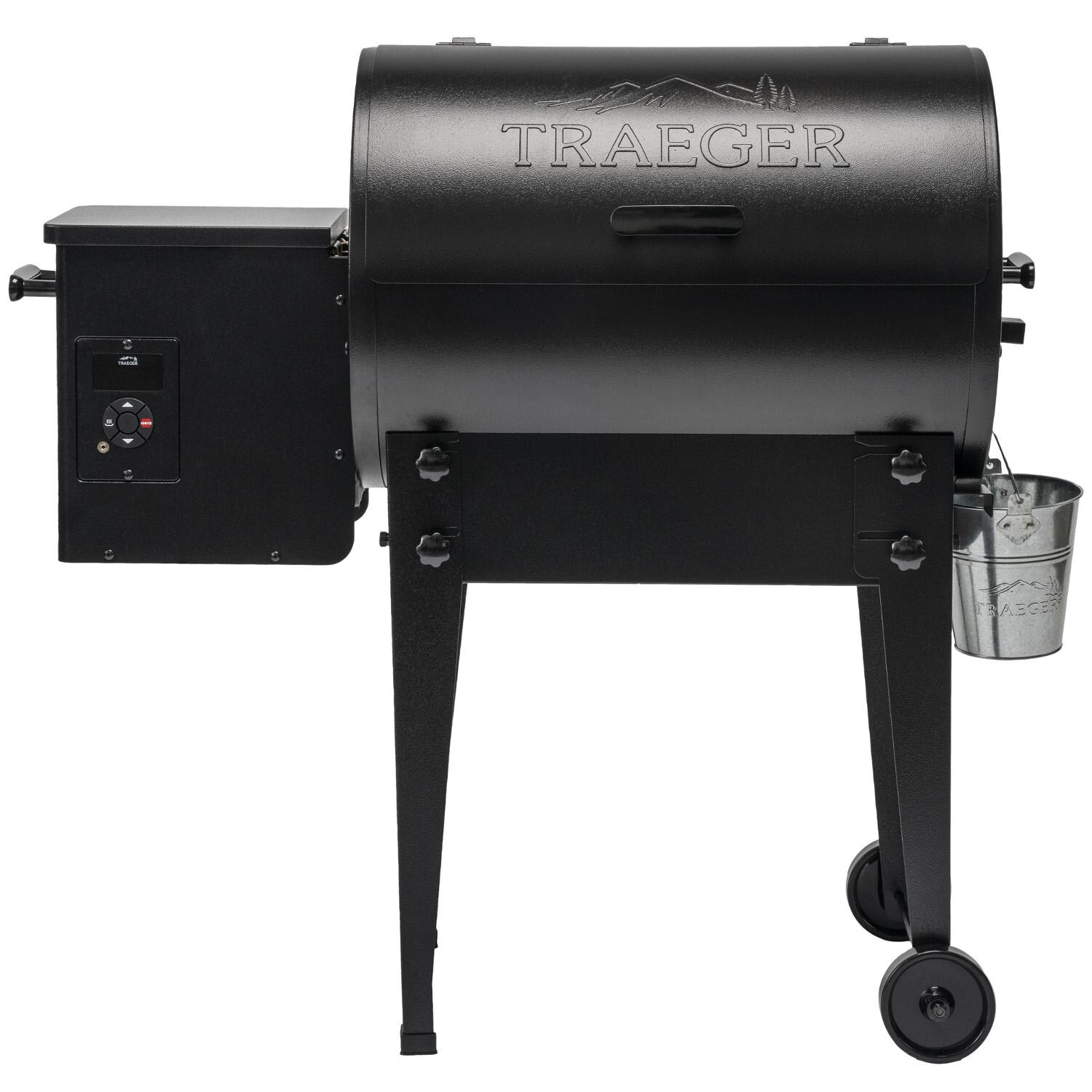 Traeger Tailgater 20 Black Pellet Grill On Cart - Legs Open thumbnail