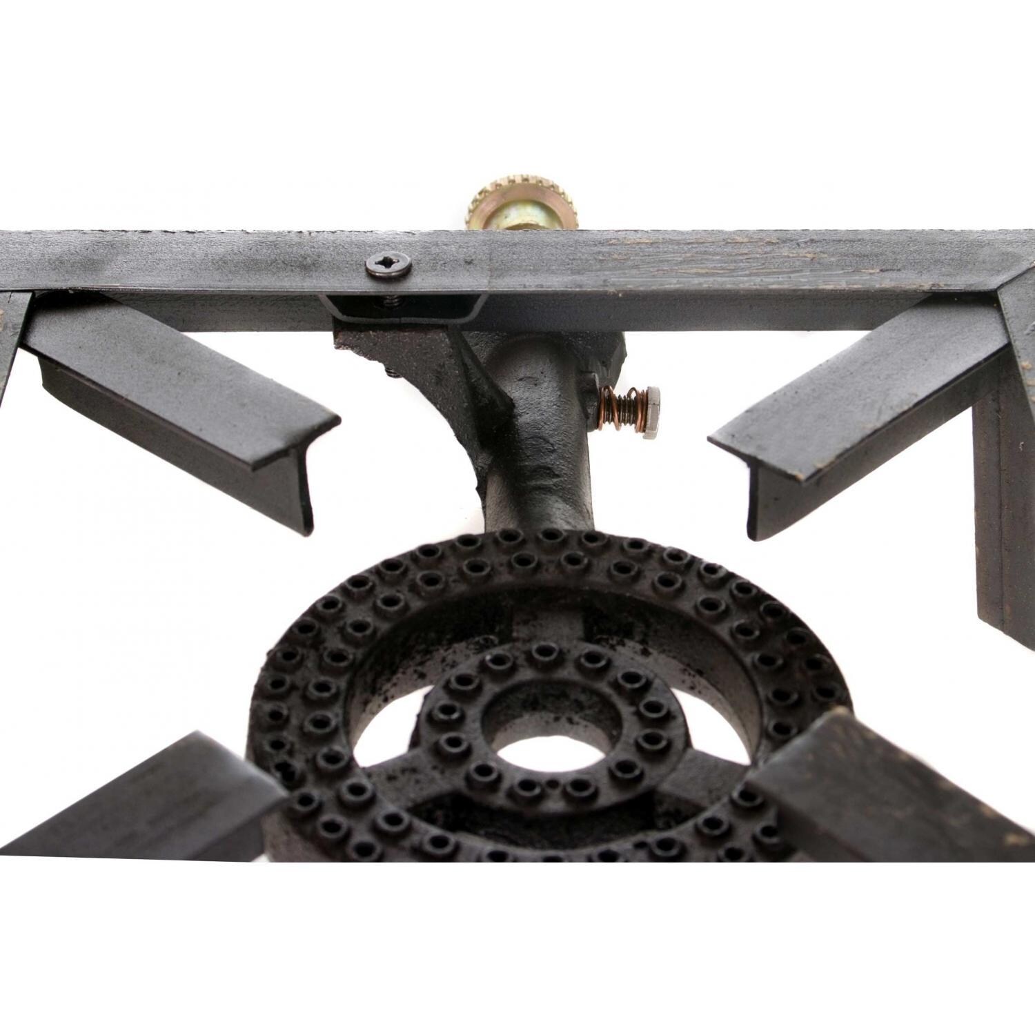 Cajun Cookware 2-Burner Low Pressure Propane Gas Burner & Stove - Close Up 3 thumbnail