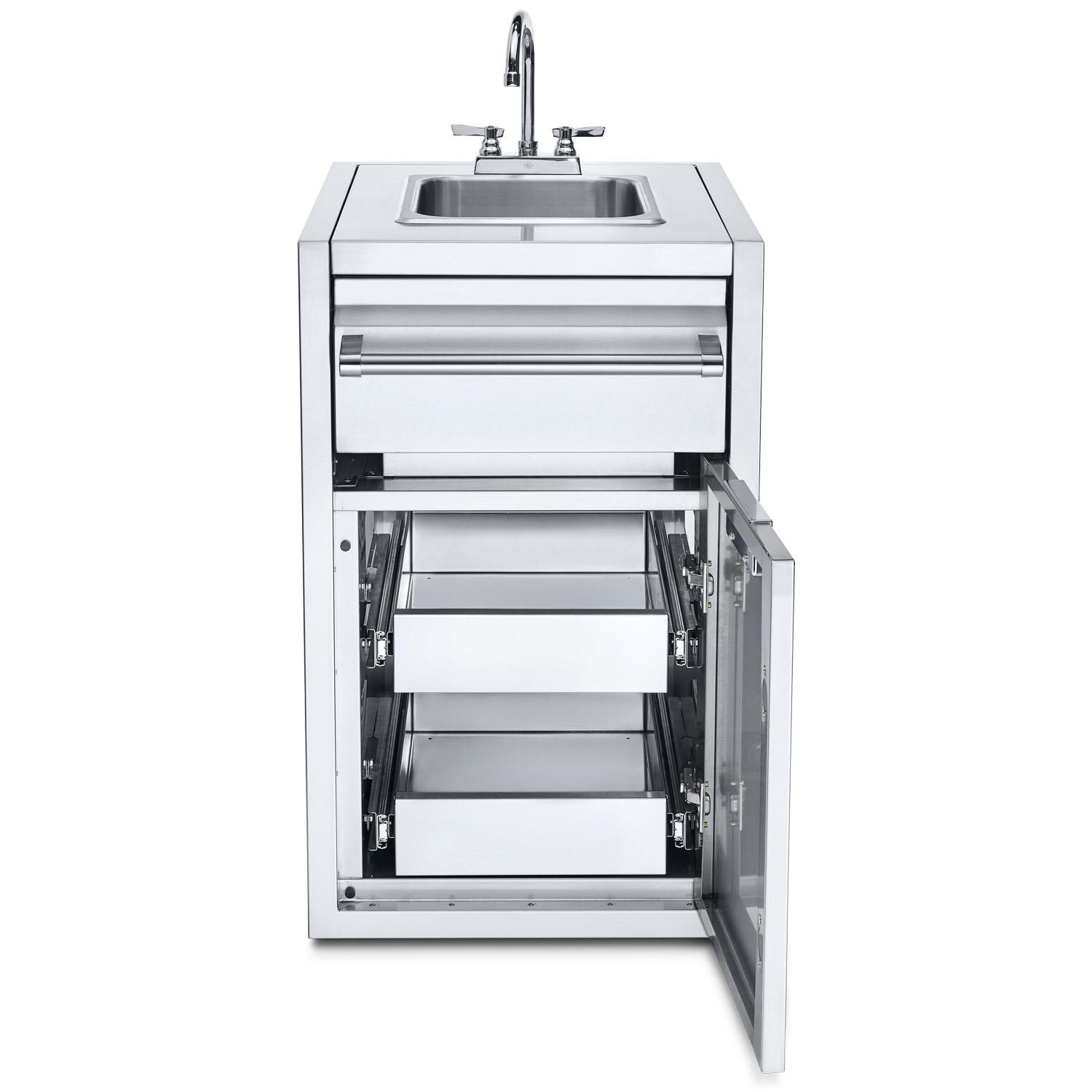 Crown Verity Infinite Series IBISC-SK-2D 21-Inch Enclosed Cabinet Storage W/ Sink And Double Storage Drawers thumbnail