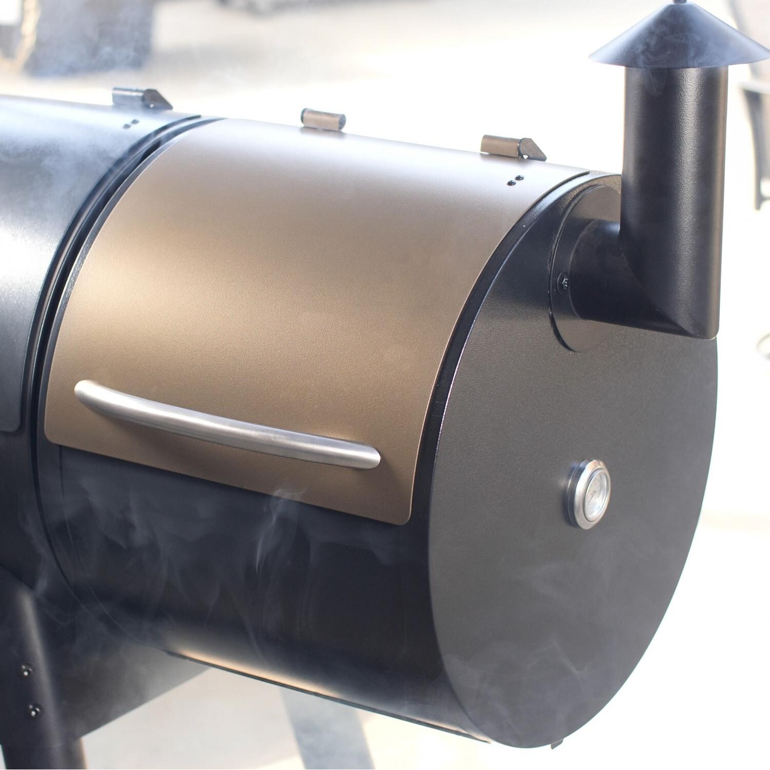 Traeger Pellet Grill Cold Smoker Grill Attachment - In Use thumbnail