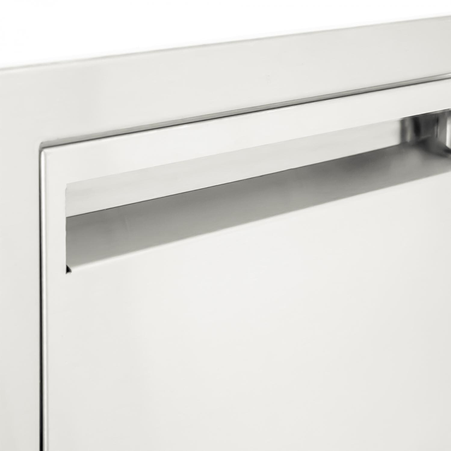 BBQGuys.com Aspen Series 24-Inch Stainless Steel Single Access Door - Handle Detail thumbnail