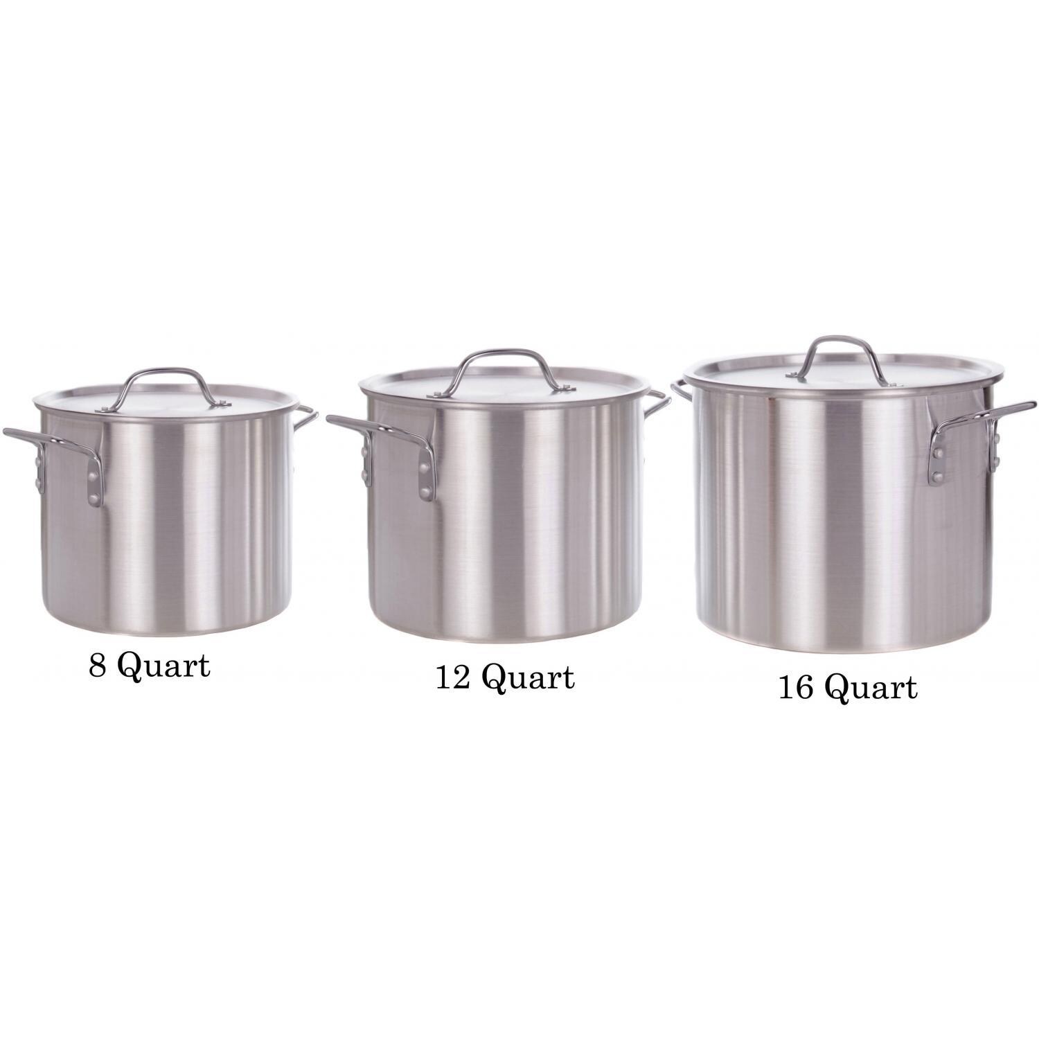 Cajun Cookware 8-Quart Aluminum Stock Pot - Assembly View thumbnail