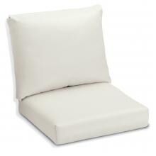 Sunbrella Canvas Canvas Medium Outdoor Replacement Club Chair Cushion Set W/ Knife Edge By Oxford Garden image