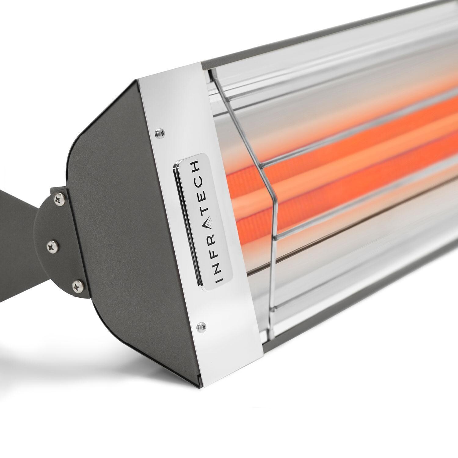 Infratech WD5224GR WD-Series 48 Inch 5200W Dual Element Electric Patio Heater - 240V - Grey - Display - White Background thumbnail
