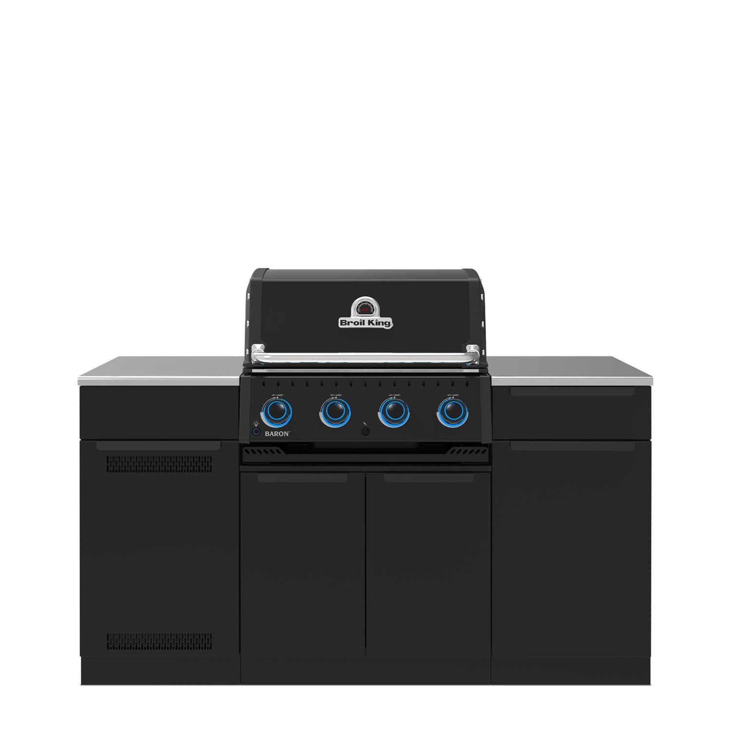 Broil King Baron 420i Shadow 4 Burner Propane Grill Center - Black - 875814