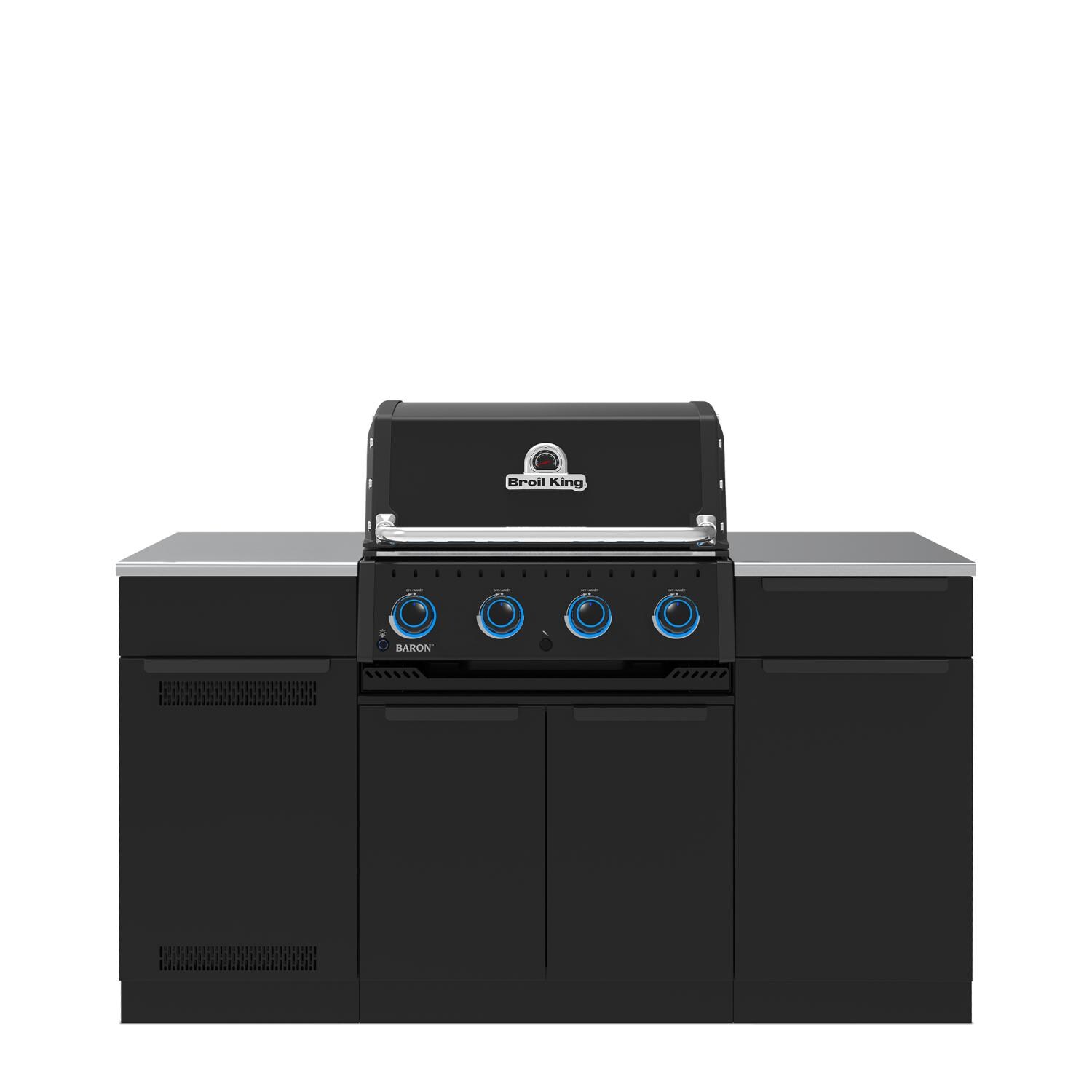 Broil King Baron 420i Shadow 4 Burner Propane Grill Center - Black - 875814