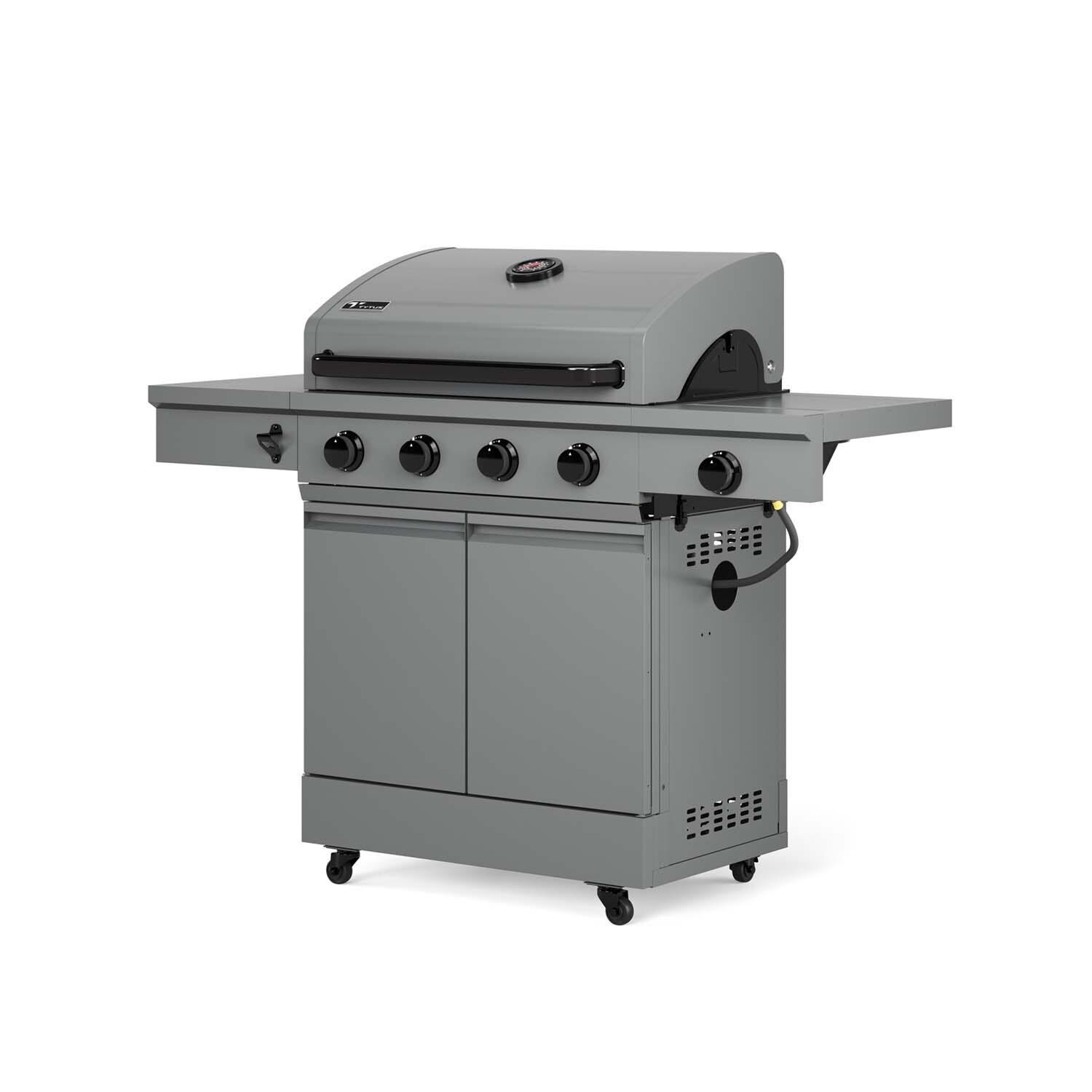 TYTUS TDT-011-GMOD Anaheim 32 Inch Propane Gas Grill - Left Angled View - White Background thumbnail