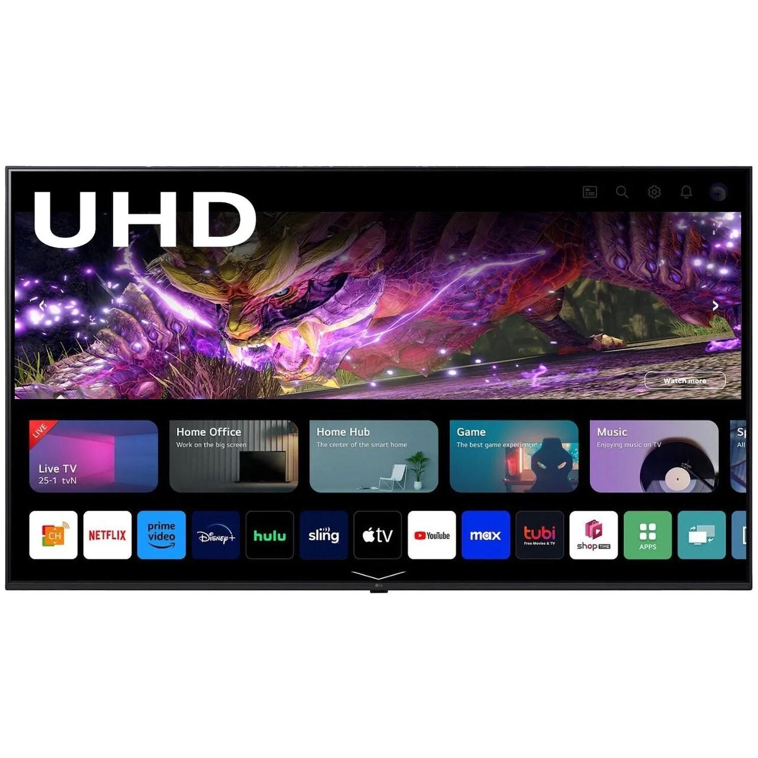 Titan BQG-L100-UHD-075-010 L100 Series 75 Inch Partial Sun 4K UHD Smart Outdoor TV W/ Direct Lit Backlight & Built-In Alexa - Apps - White Background thumbnail