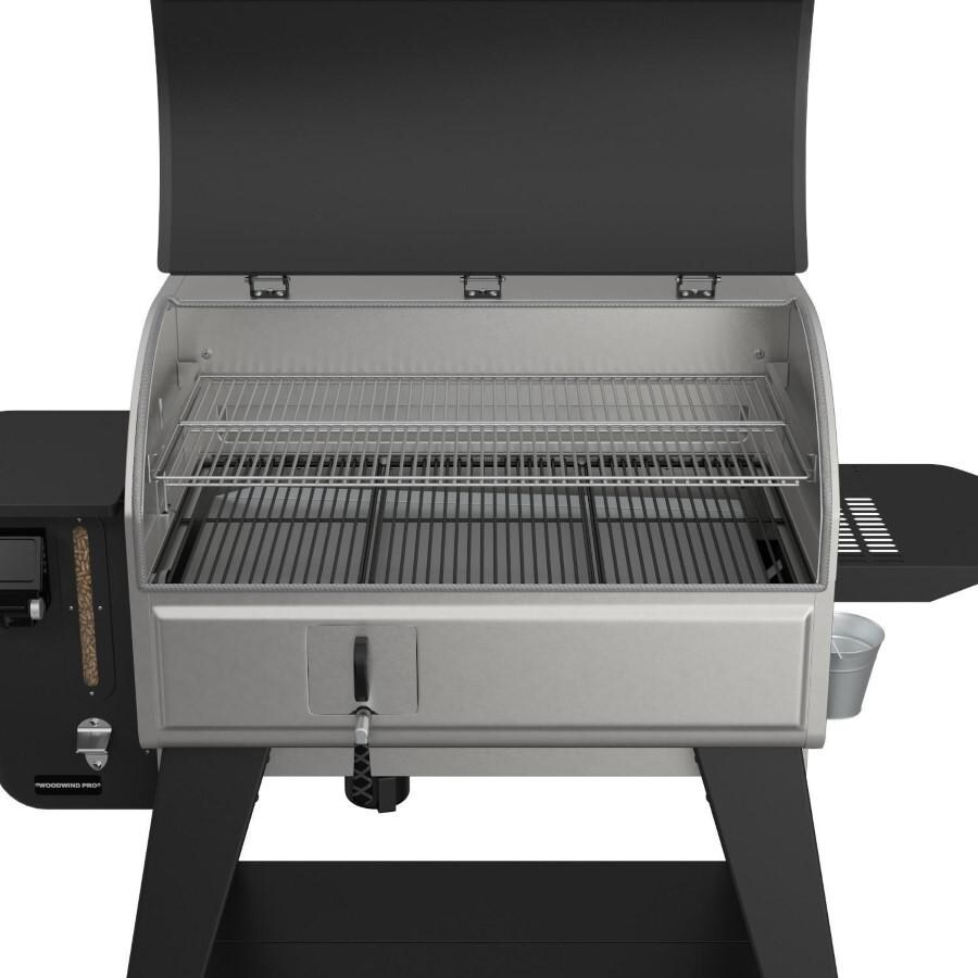 Camp Chef PG36WWSB + PG14 Woodwind Pro WiFi 36-Inch Pellet Grill With Propane Sidekick Griddle - Lid Open Without Sidekick thumbnail
