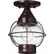 Hinkley Lighting Cape Cod One Light 7-Inch Outdoor Ceiling Light - Sienna Bronze - 2203SZ