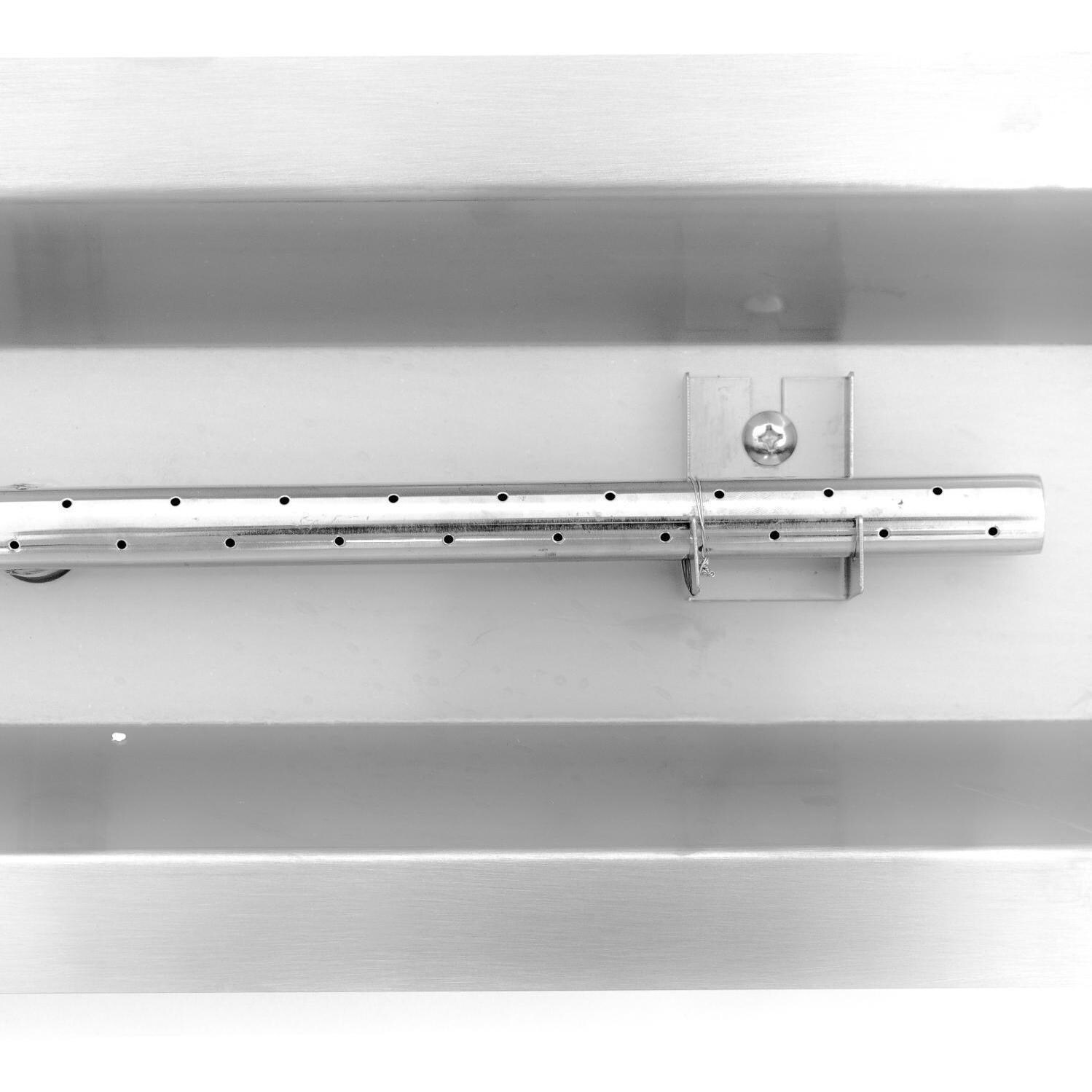 BBQGuys Signature Series 24-Inch Linear Propane Drop-In Pan With T-Burner - Burner Detail thumbnail