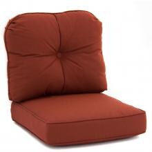 Sunbrella Canvas Henna Medium Outdoor Replacement Club Chair Cushion Set W/ Piping By BBQGuys