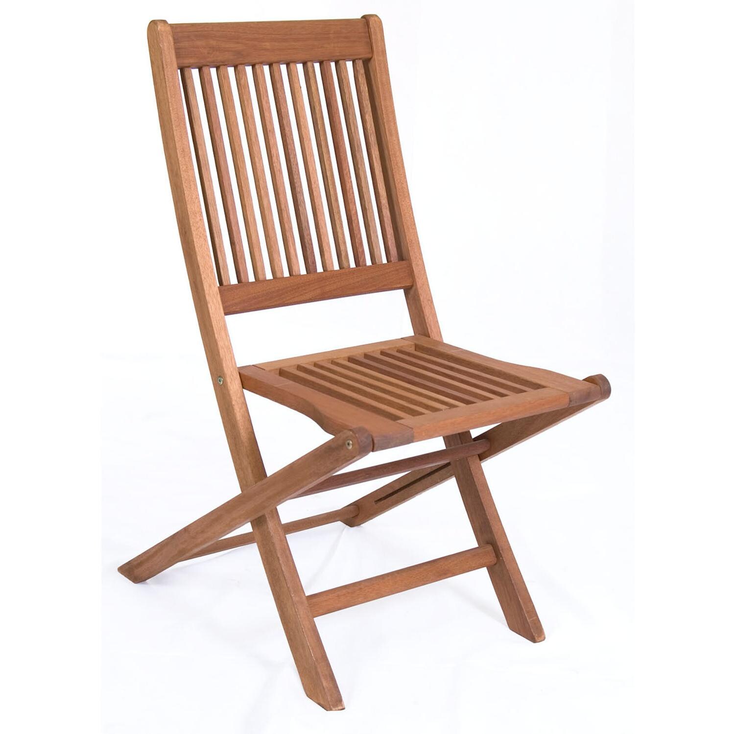 Amazonia SC ARIZ_8BT239 Eucalyptus Folding Dining Side Chair thumbnail