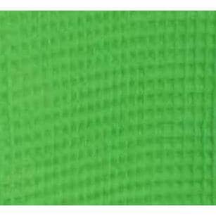 Terry Town Thigh Length Waffle Weave Kimono Robe - Lime