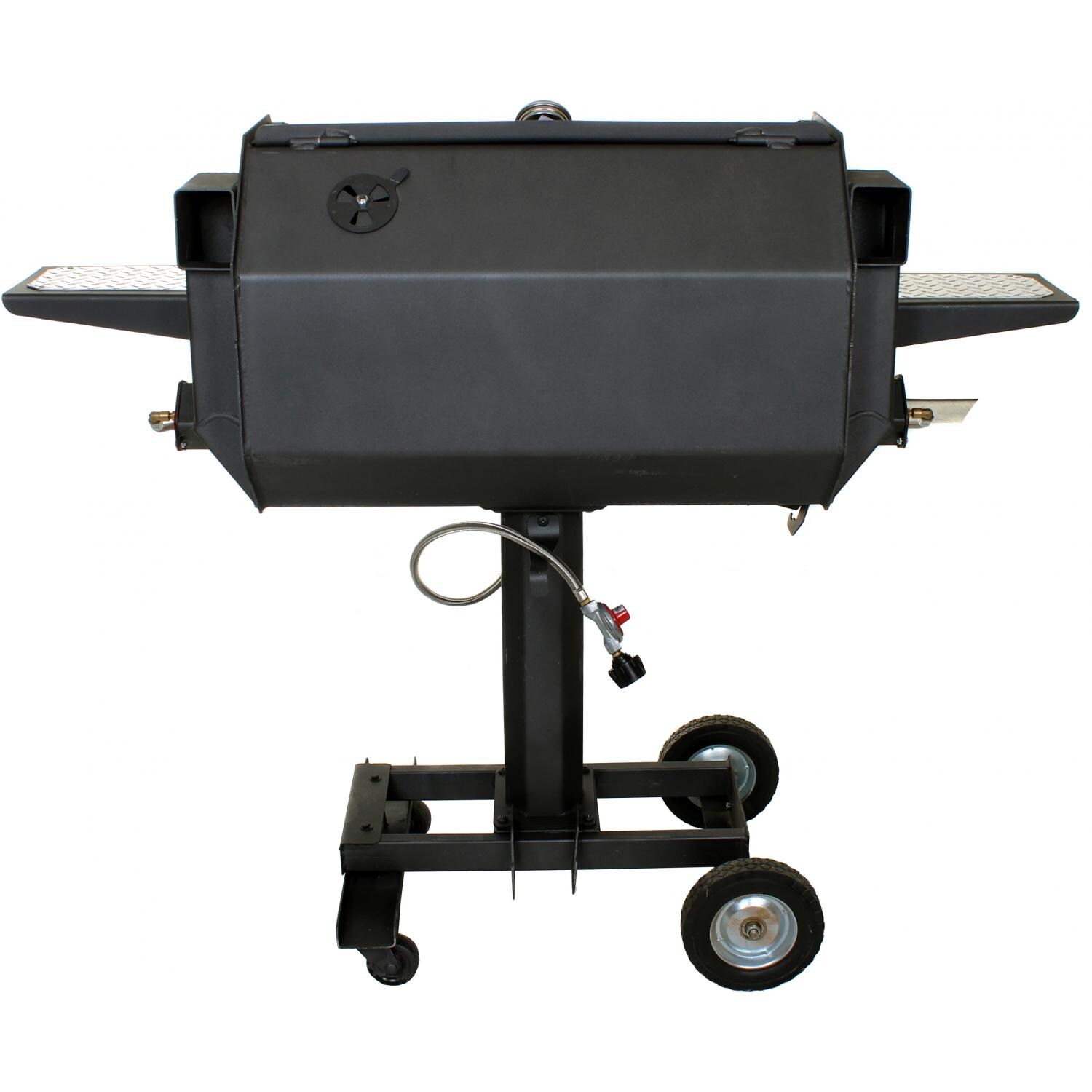 Smokin Cajun 30-Inch Propane Gas Grill On Cart - Rear View thumbnail