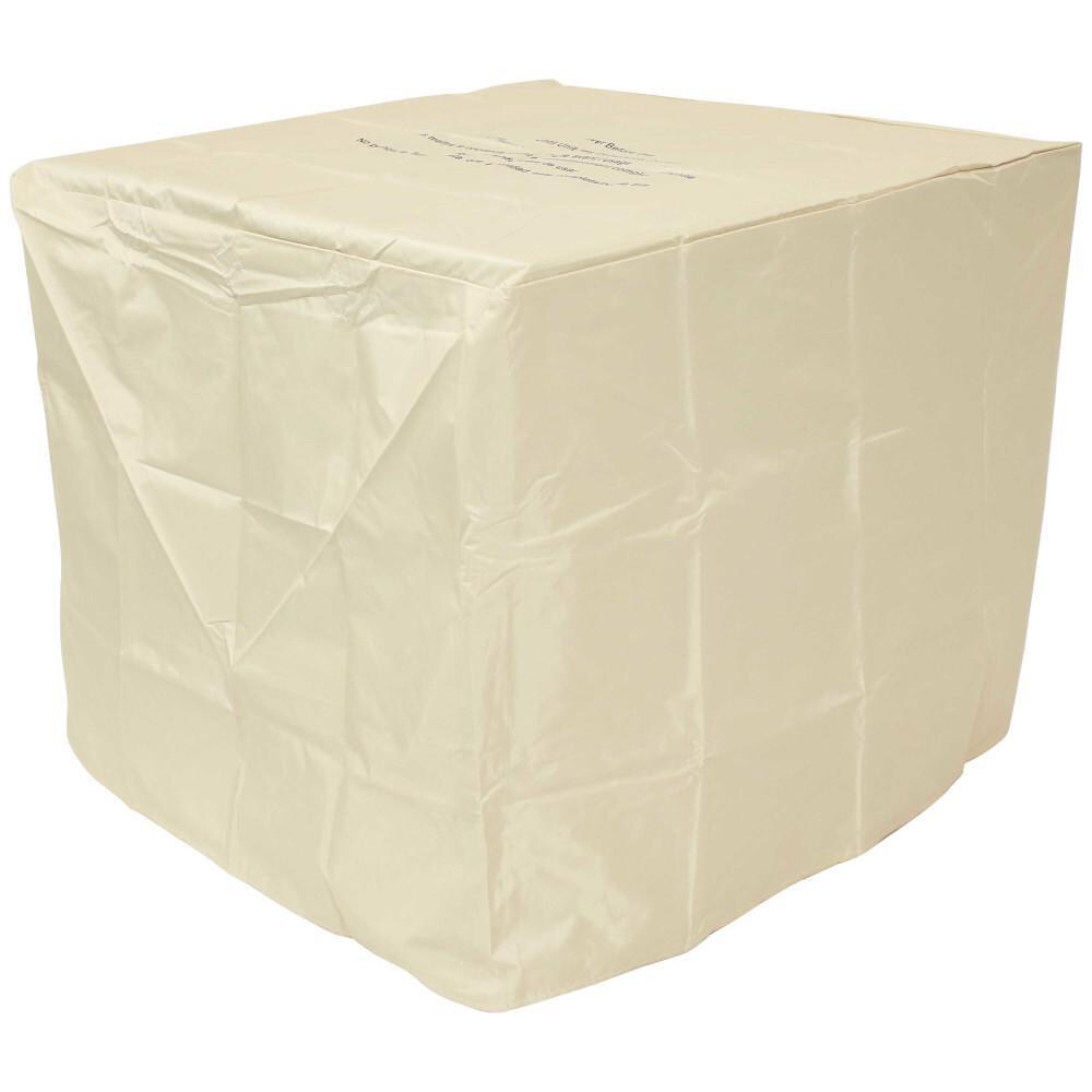 Ultimate Patio 28-Inch Square Propane Gas Fire Pit w/ Khaki Rafa Fabric - Cover thumbnail