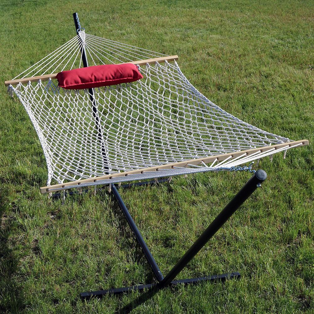 Ultimate Patio Rope Hammock w/ Stand, Pad, & Pillow - Modern Lines - Lifestyle Rope Only thumbnail