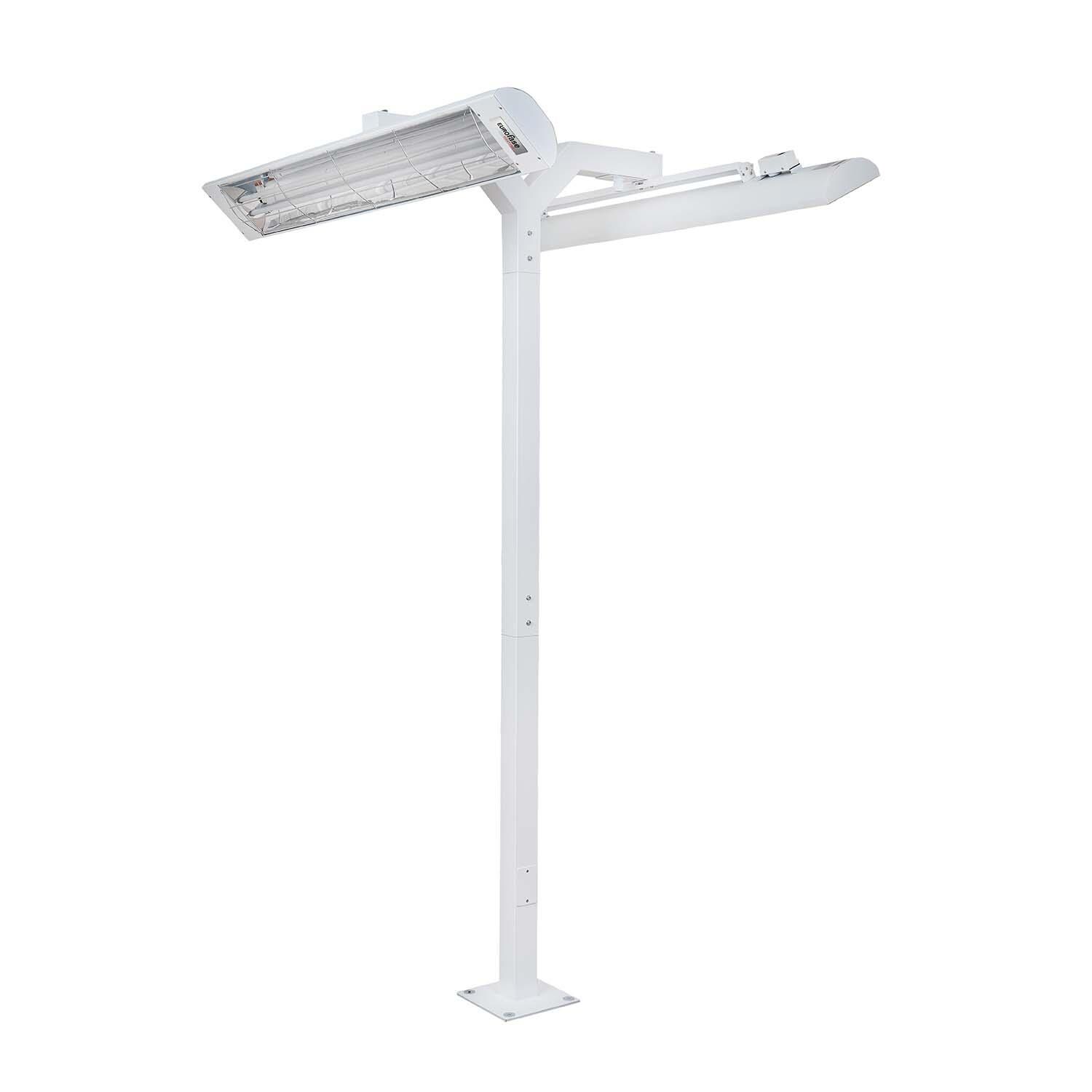 Eurofase 8ft Double Pole Mount For 4000W & 5000W Heaters - White - EF3908PMDW