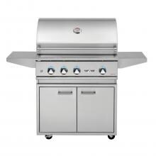 Delta Heat 32-Inch 3-Burner Propane Gas Grill with Sear Zone & Infrared Rotisserie Burner On Cart