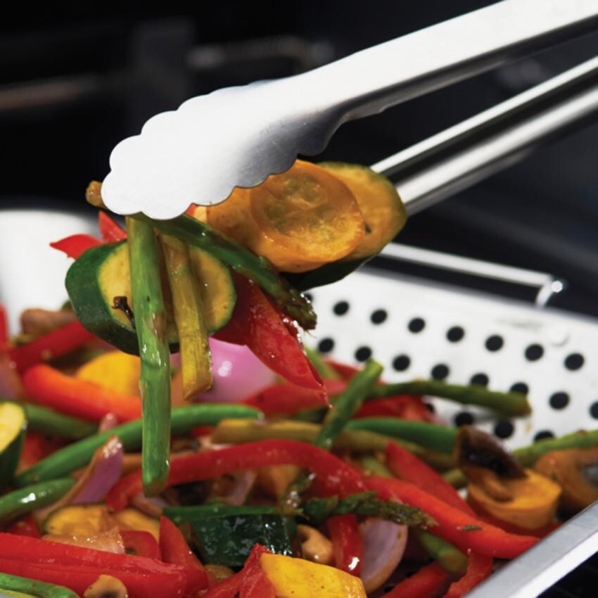 GrillPro Stainless Steel Square Wok Grill Topper - 96321 - Up close - Detail thumbnail