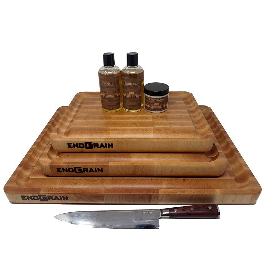 Pit Barrel Cooker CB1001L-MAP EndGrain Large Maple Cutting Board - Size Comparison thumbnail