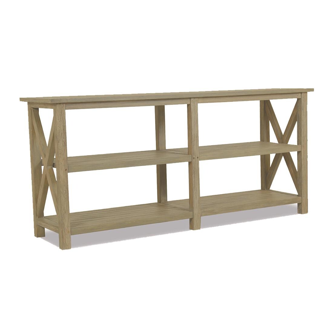 Sunset West - 5501-LXCNSL - Coastal Teak 72 X 18.5 Inch Rectangular Teak Patio X Console Table thumbnail