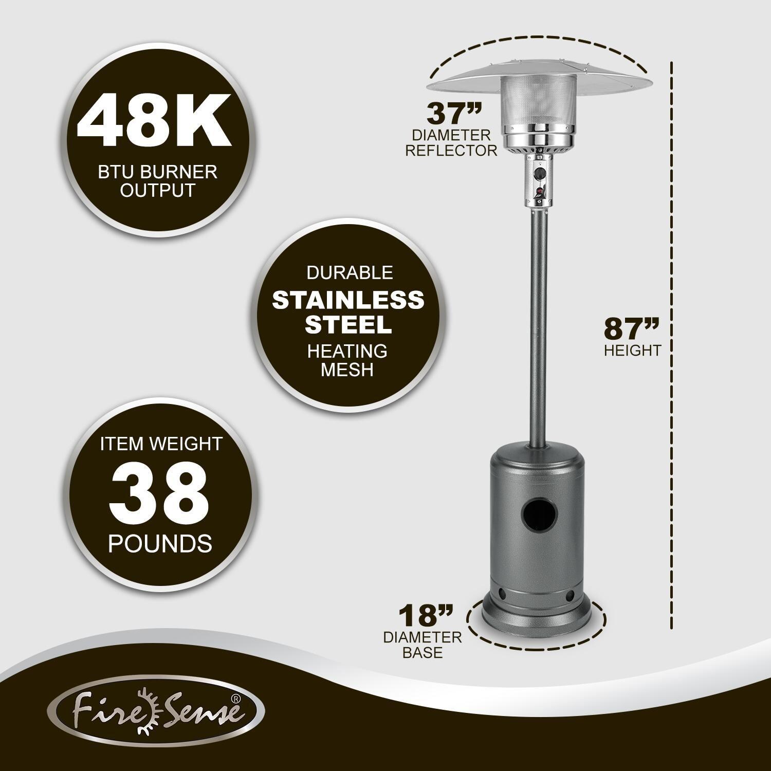 Ultimate Patio SC62555 Propane Commercial Patio Heater thumbnail