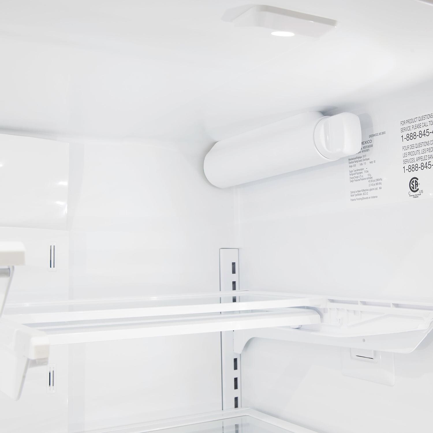 Viking 3 Series 36-Inch 22.1 Cu. Ft. French Door Bottom Freezer Refrigerator - RVRF3361SS - Adjustable Shelves & Water Filter Detail thumbnail