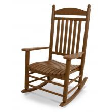 POLYWOOD Jefferson Recycled Plastic Wood Patio Rocking Chair - Teak image