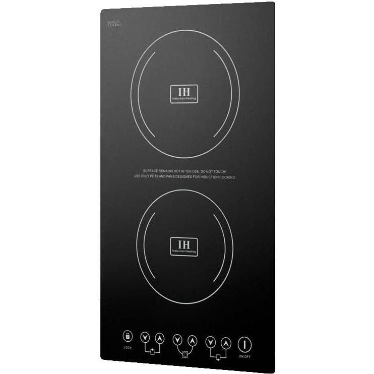 Summit 11-Inch 2-Burner Built-In Induction Cooktop - Black - Angle thumbnail
