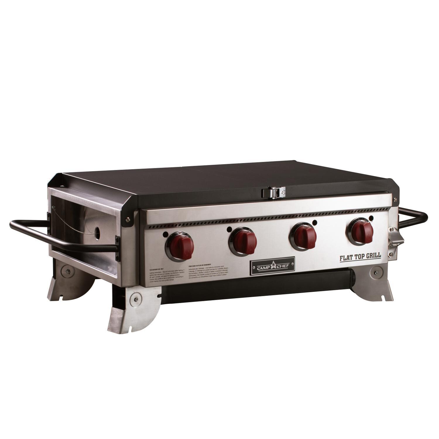 Camp Chef FTG600P 4-Burner Portable Flat Top Grill - Legs & Shelves Folded - White background thumbnail