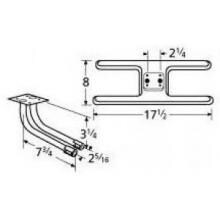Stainless Steel H Twin, Centered, 2.25 Inch Offset Burner 10902-73602 image