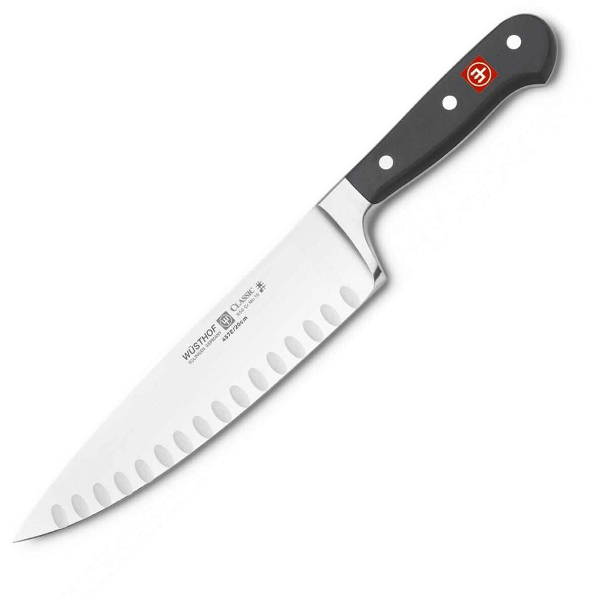 Wusthof Classic 8Inch Hollow Edge Chefs Knife 45727/20 BBQGuys