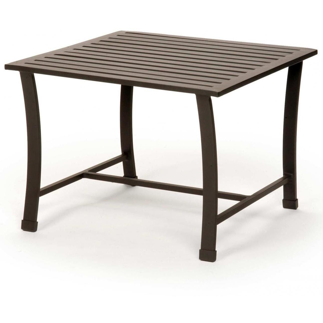 Caluco San Michele Aluminum Patio End Table Charcoal Gray Caluco San Michele Aluminum Patio End Table Charcoal Gray