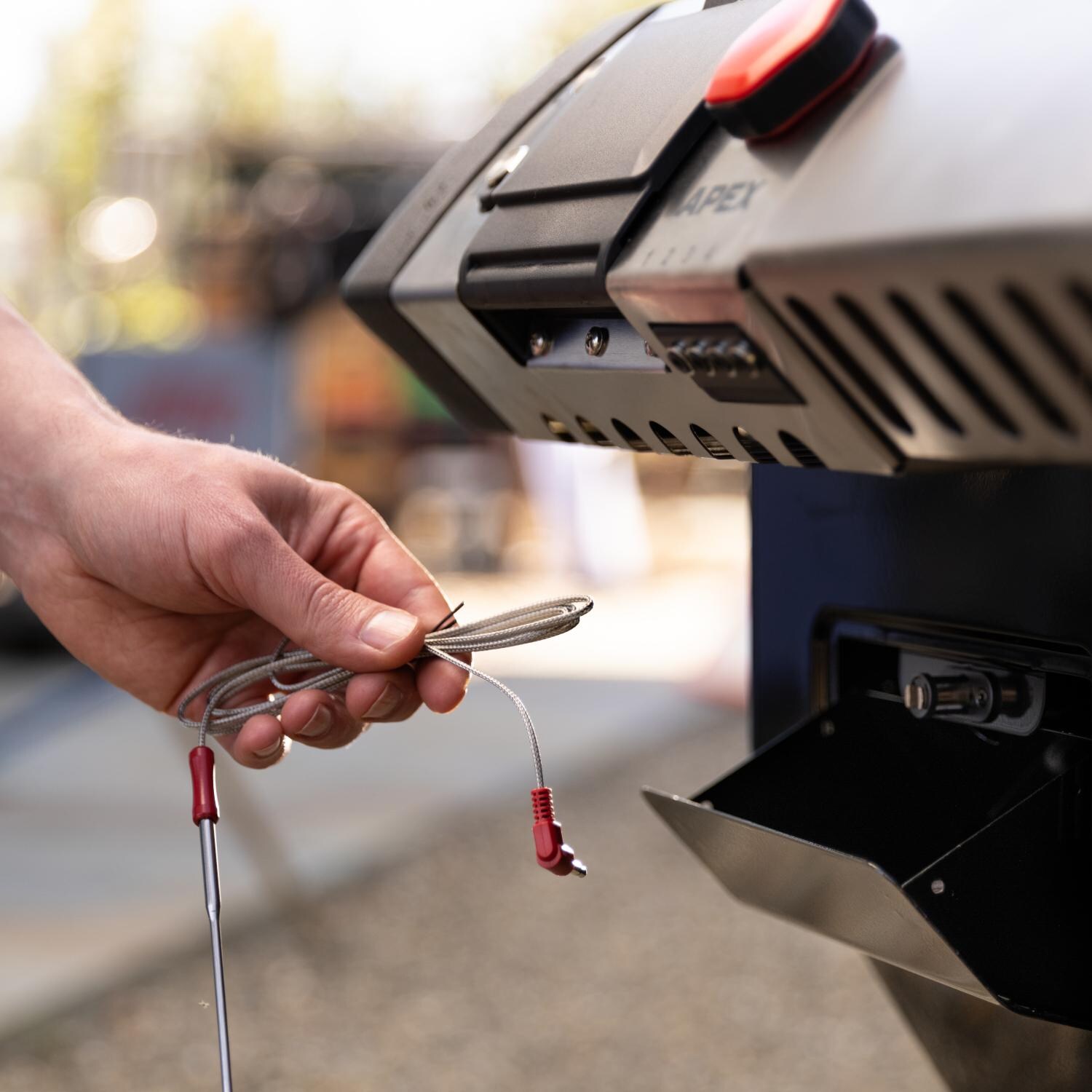 Camp Chef PG24HGSK Apex 24-Inch Pellet Grill W/ Gas Kit and Sidekick - Temperature Probe Storage thumbnail