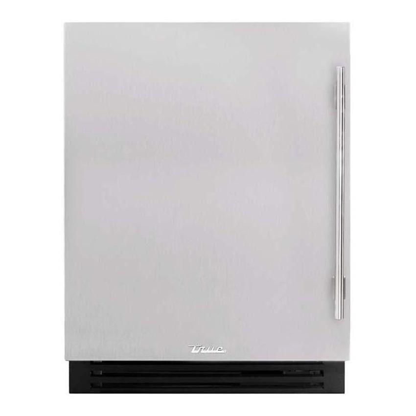True ADA Height 24 Inch 105 Can 12 Bottle Left Hinge Outdoor Beverage Center - Stainless Steel - TUBADA-24-LS-A~S