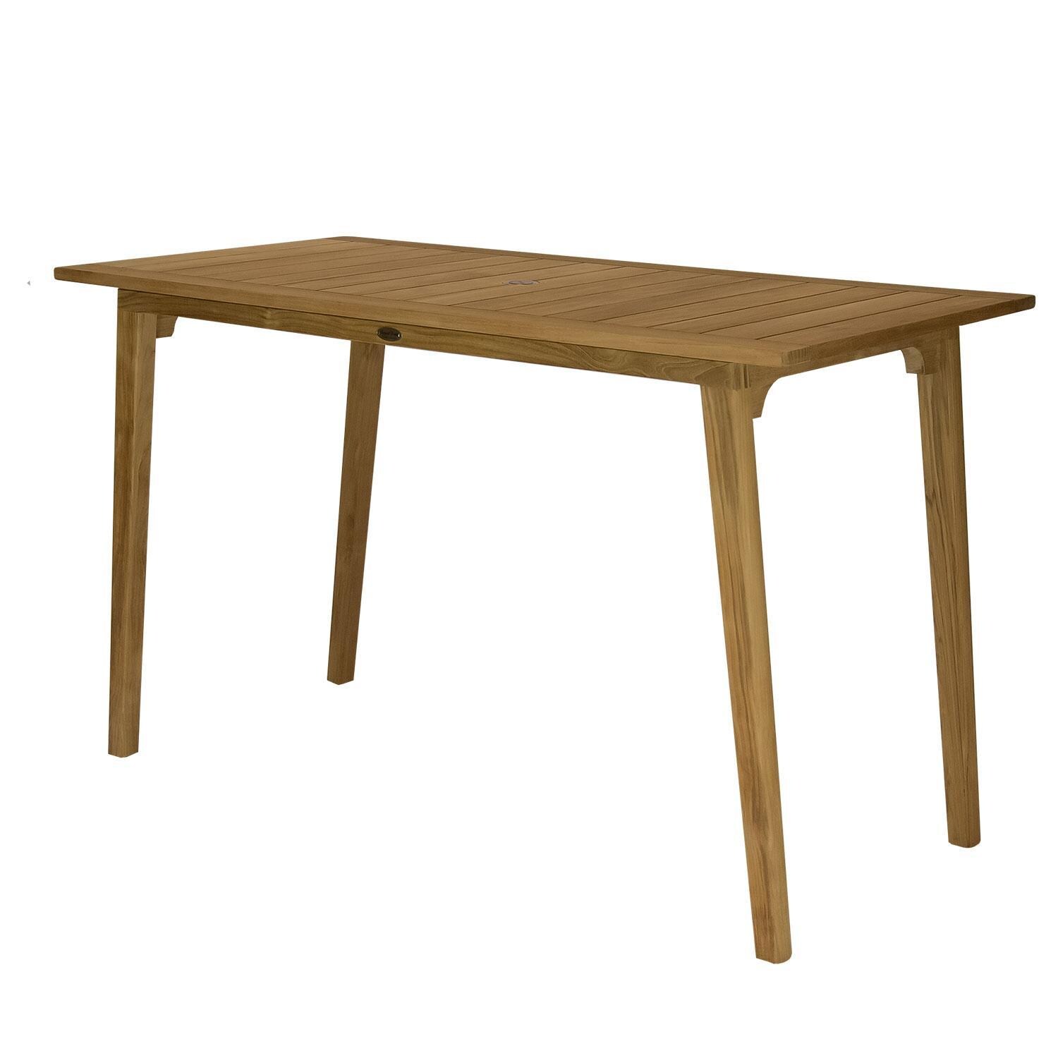 Admiral 65 Inch Bar Table by Royal Teak Collection - Left Angle - White Background thumbnail