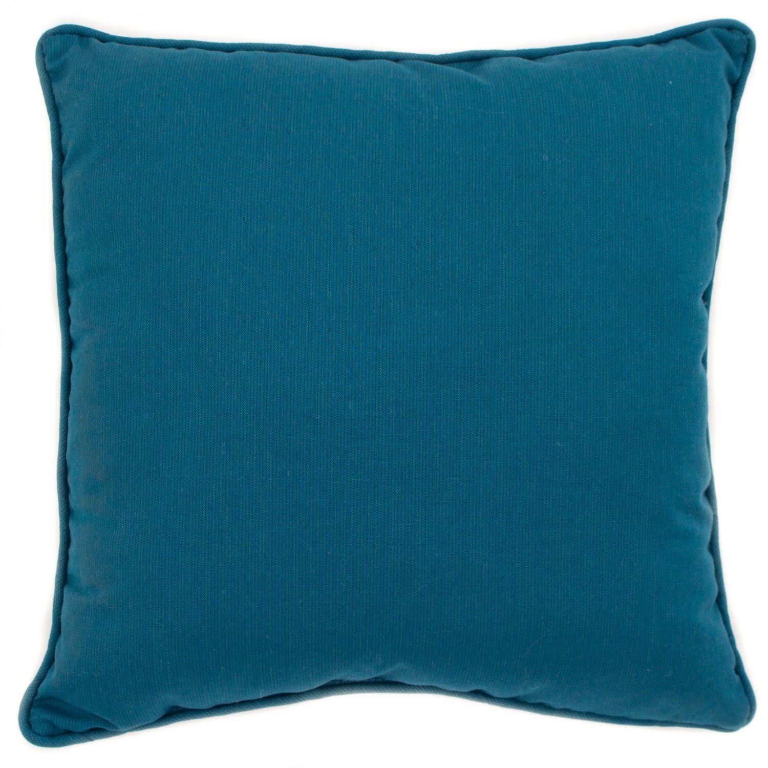 Sunbrella Spectrum Peacock Outdoor Throw Pillow W/ Piping By BBQGuys Signature - 16 X 16