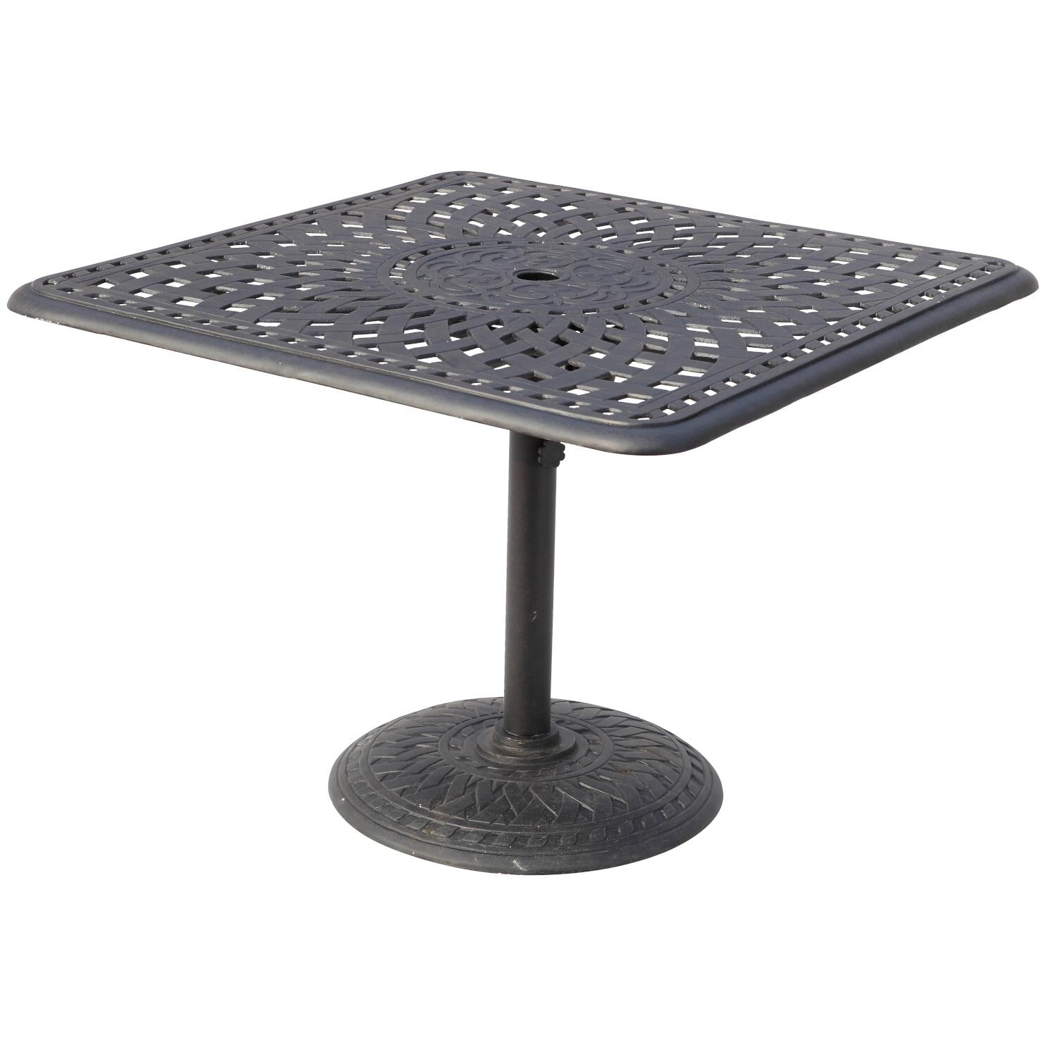 Darlee 201650-5PC-60I Madison Cast Aluminum 36 Inch Square Dining Table thumbnail