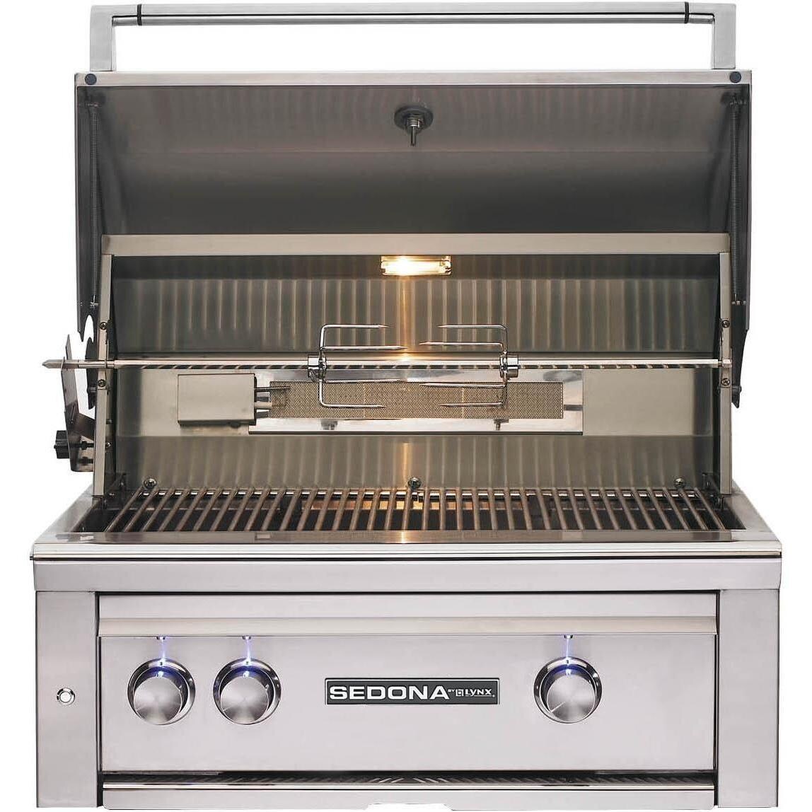 Sedona By Lynx Deluxe BBQ Island With 30-Inch Propane Gas Grill With Rotisserie - L500PSR Grill thumbnail