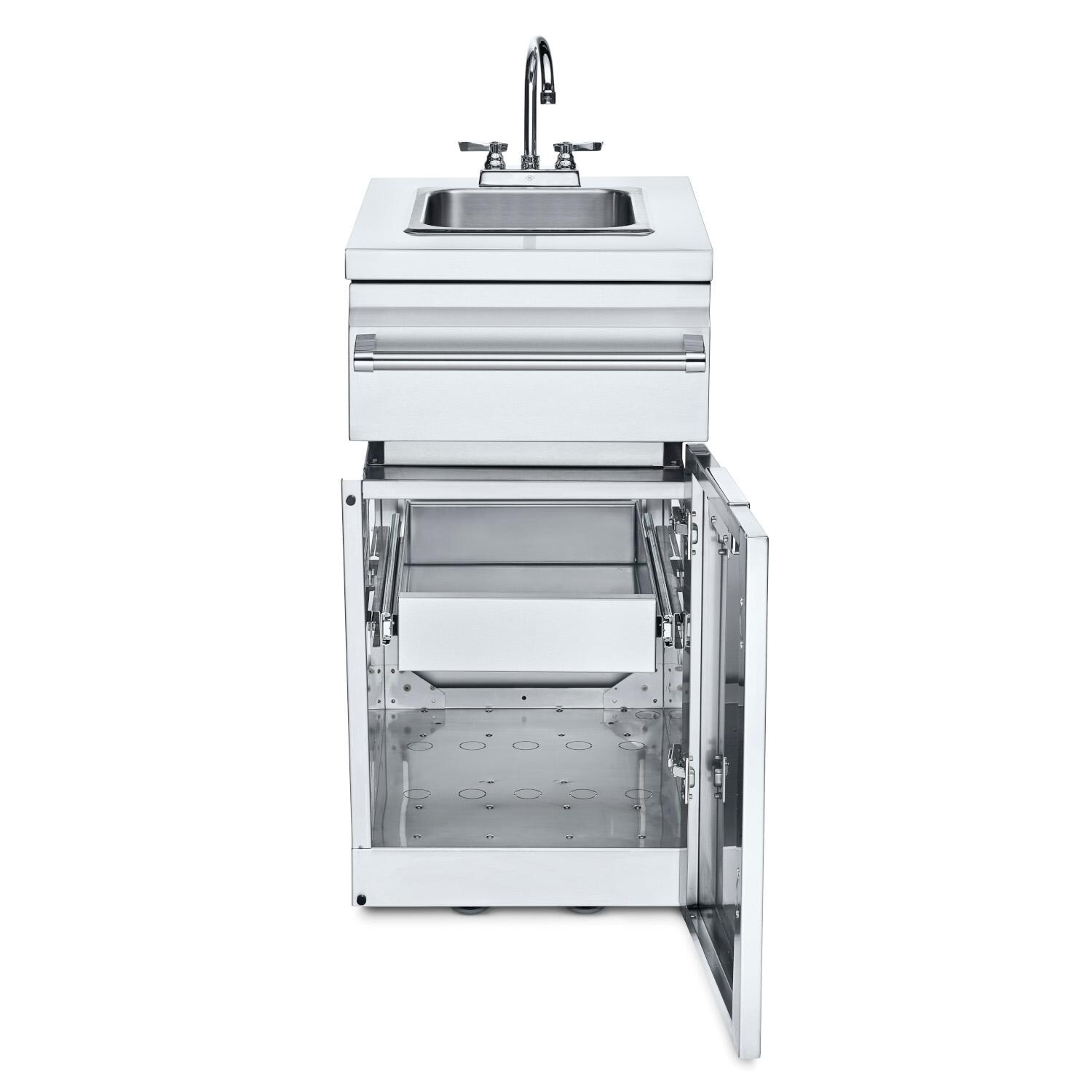 Crown Verity ICM-SK-1D Infinite Series 18-Inch Stainless Steel Cabinet Module with Sink & Single Drawer thumbnail