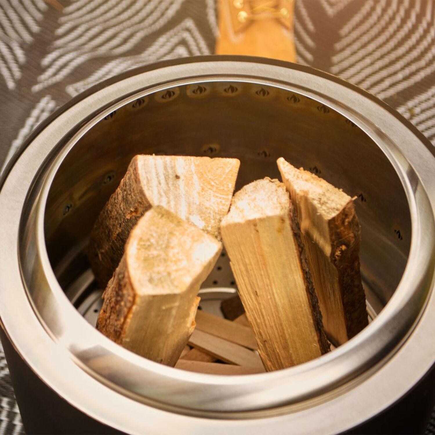 Napoleon NWFPMTI-PHM Timberwolf 18-in Smokeless Round Fire Pit in Matte Black - Wood Burning - Detail thumbnail