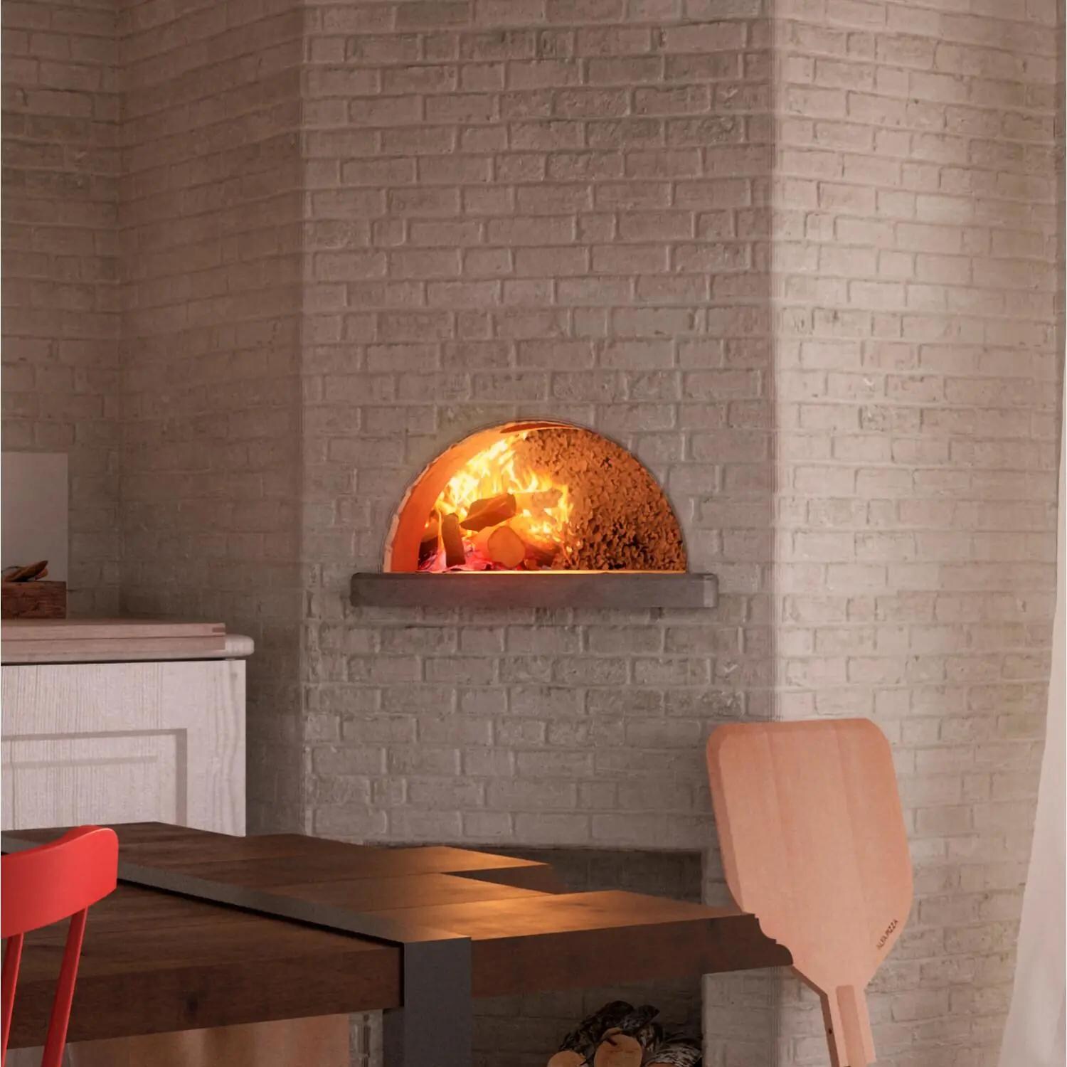 Alfa FRCUP-L70 Cupolino V70 27-Inch Ready-To-Finish Outdoor Wood Fired Pizza Oven - Lifestyle thumbnail