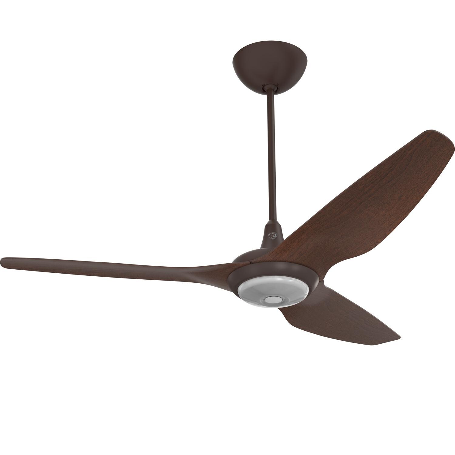 Big Ass Fans 60-Inch Haiku Ceiling Fan Universal Mount W/20-Inch Downrod & Downlight in Oil-Rubbed Bronze/Cocoa - MK-HK4-052506A471F654G10I20S2