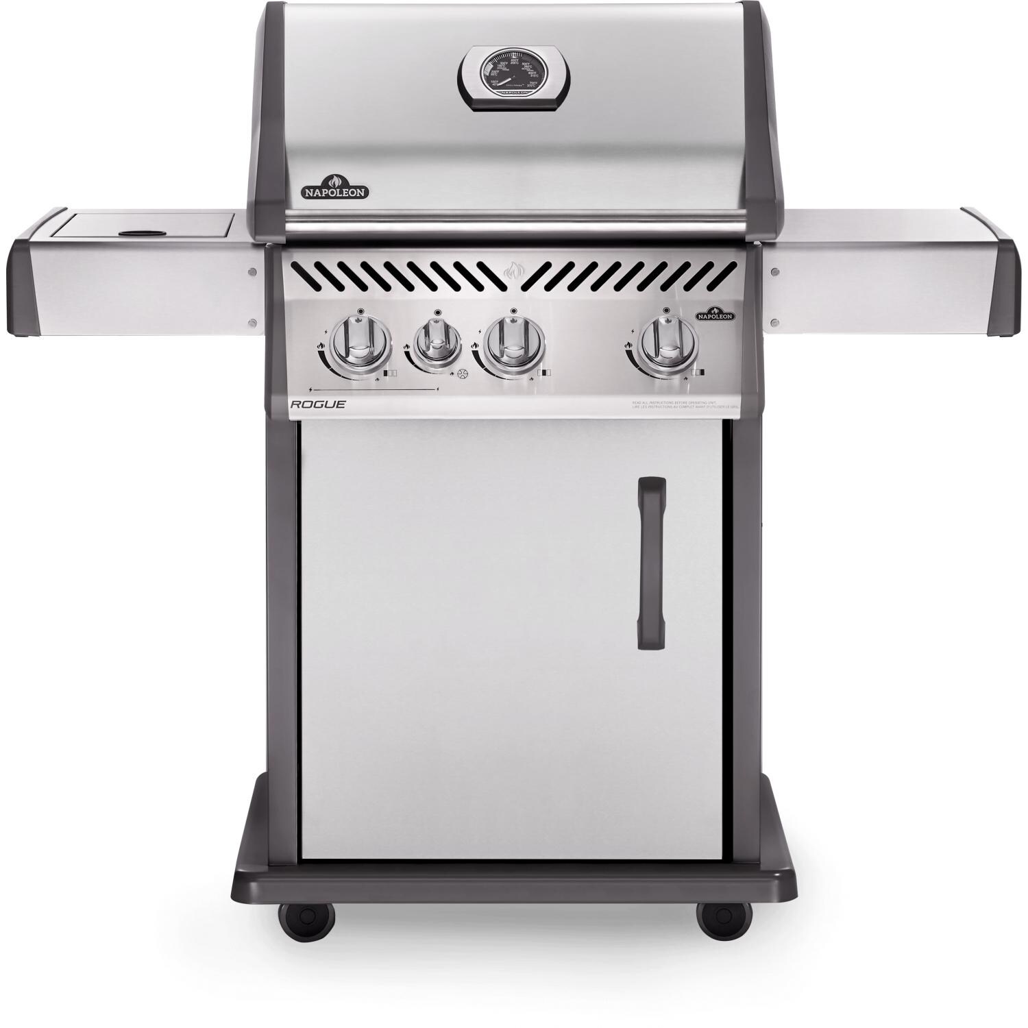 Napoleon Rogue 425 Propane Gas Grill with Range Side Burner R425SBPSS