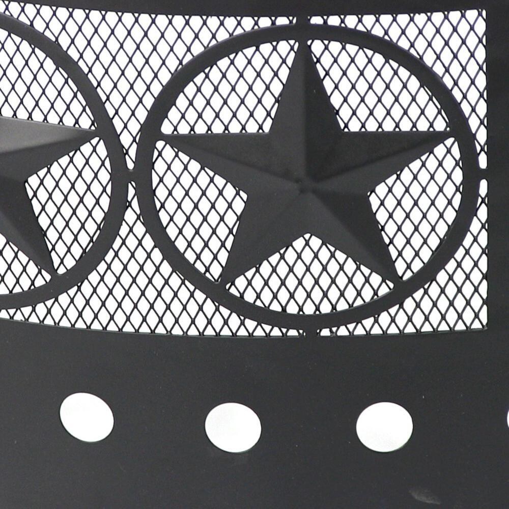 Ultimate Patio 36-Inch Heavy Duty Steel Four Star Cutout Campfire Ring - Detail thumbnail